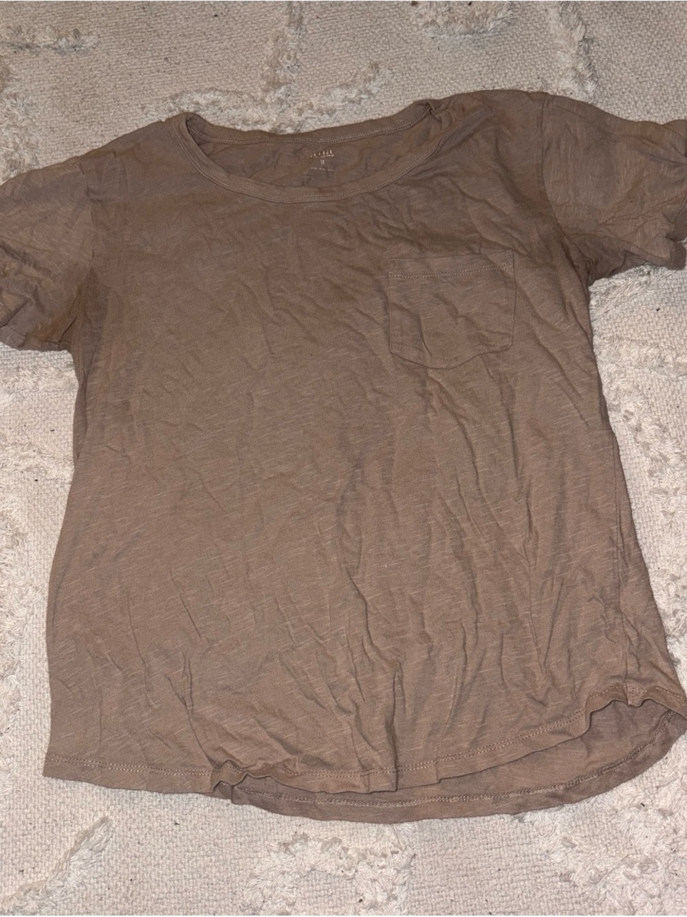 Anna Brown Short Sleeve Pocket Tee